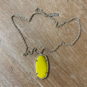 Kendra Scott Bright Yellow Pendant Necklace